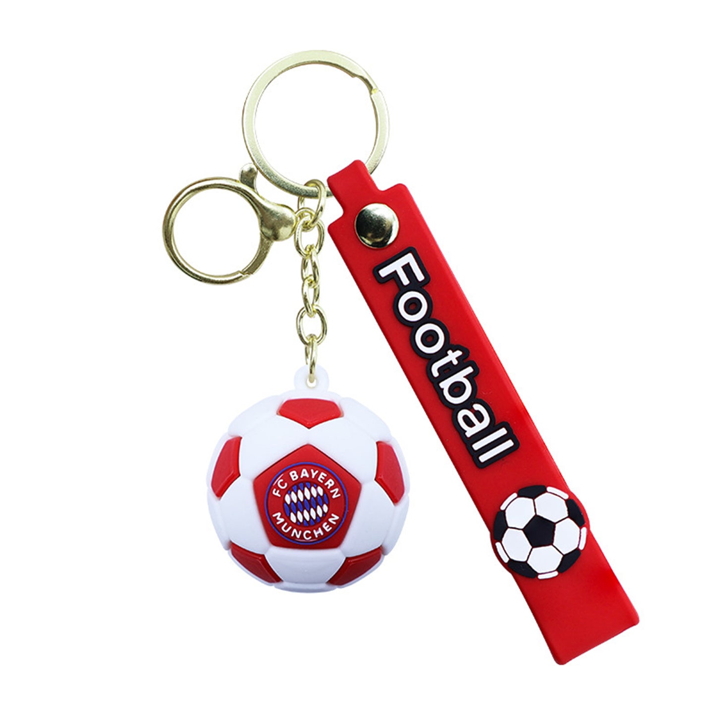 【Free Gift】3D Silicone Football Jersey & Ball Keychains