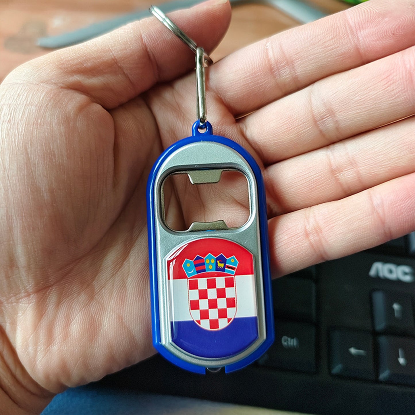 World Cup Theme Bottle Opener | Portable Metal Beer Opener for Football Fans & Game Day