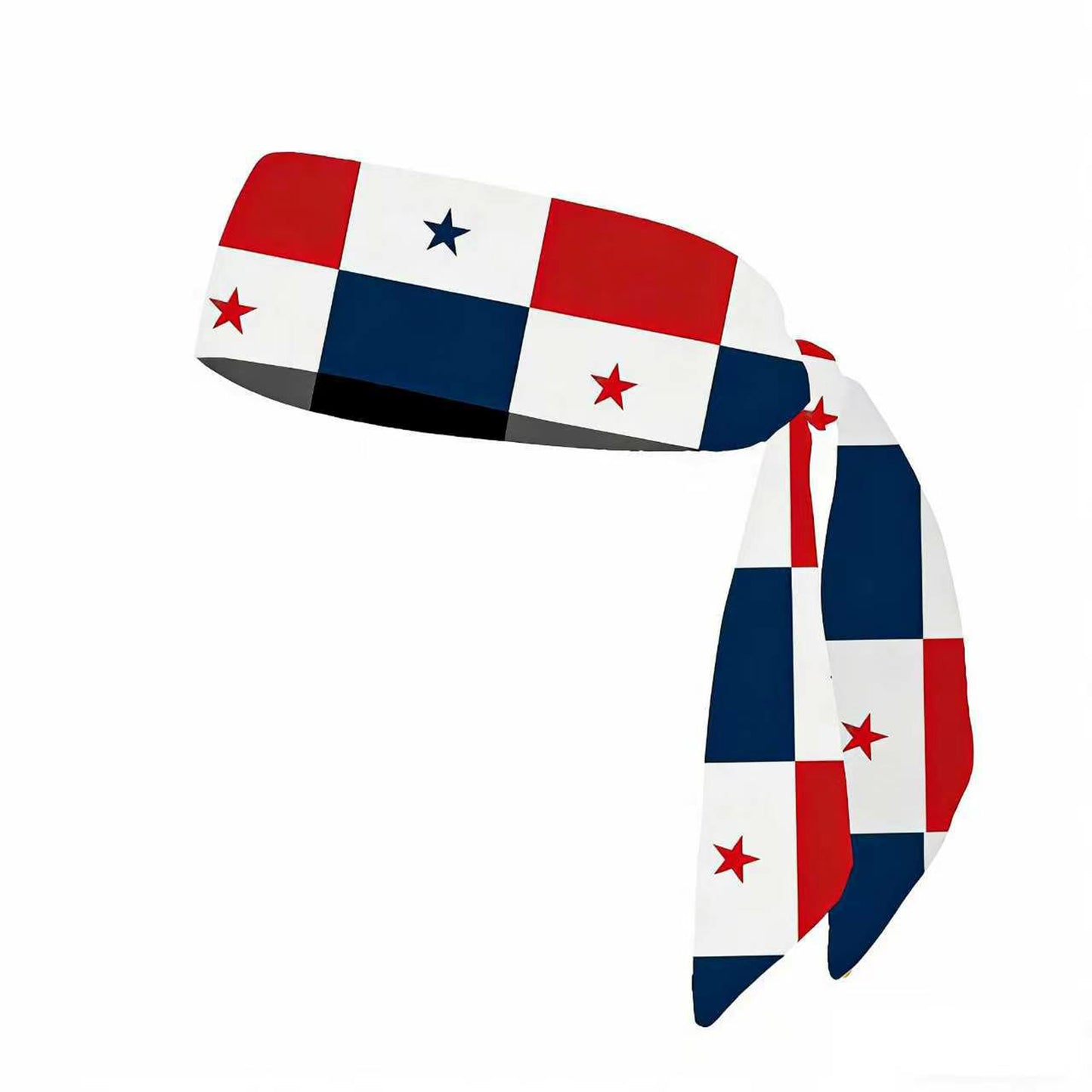 Argentina Flag Headband | "Sun of May" Sky Blue & White Striped Fan Bandana