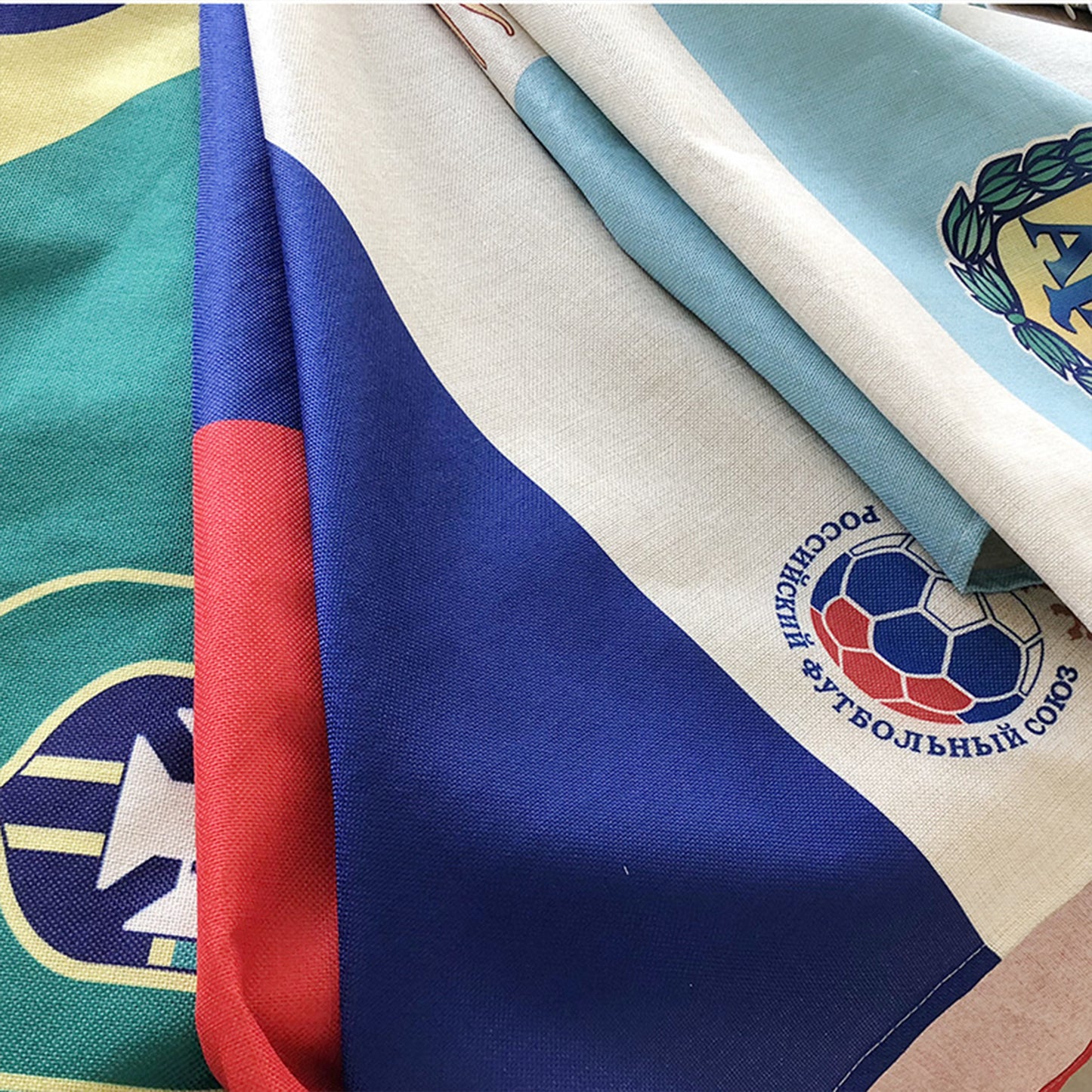 National Flag Banner & Tablecloth | Large Cheering Flag for Stadiums & Heavy-Duty Table Cover for Parties