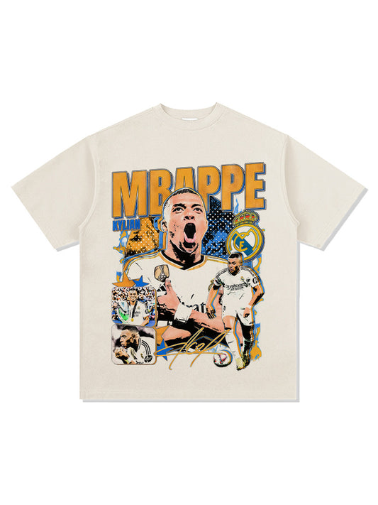 Elite Striker Collage Graphic T-Shirt – 300G Heavyweight Oversized Streetwear Tee