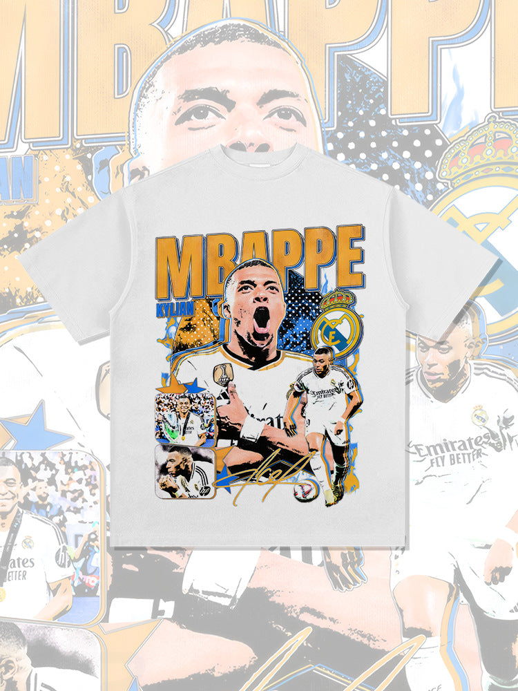 Elite Striker Collage Graphic T-Shirt – 300G Heavyweight Oversized Streetwear Tee