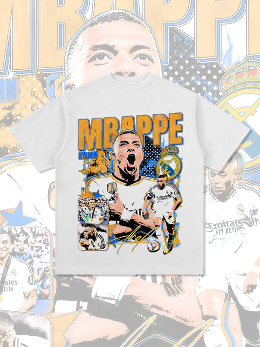 Elite Striker Collage Graphic T-Shirt – 300G Heavyweight Oversized Streetwear Tee