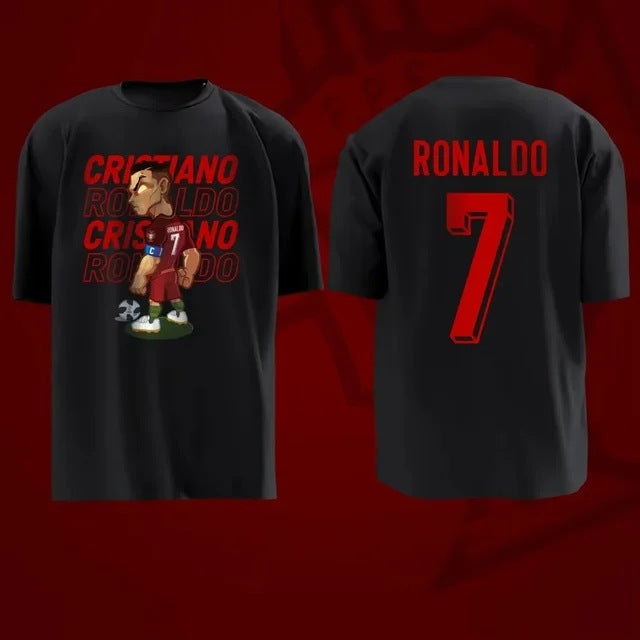 Legendary No.7 Graphic Tee – 96% Cotton Oversized Football Streetwear