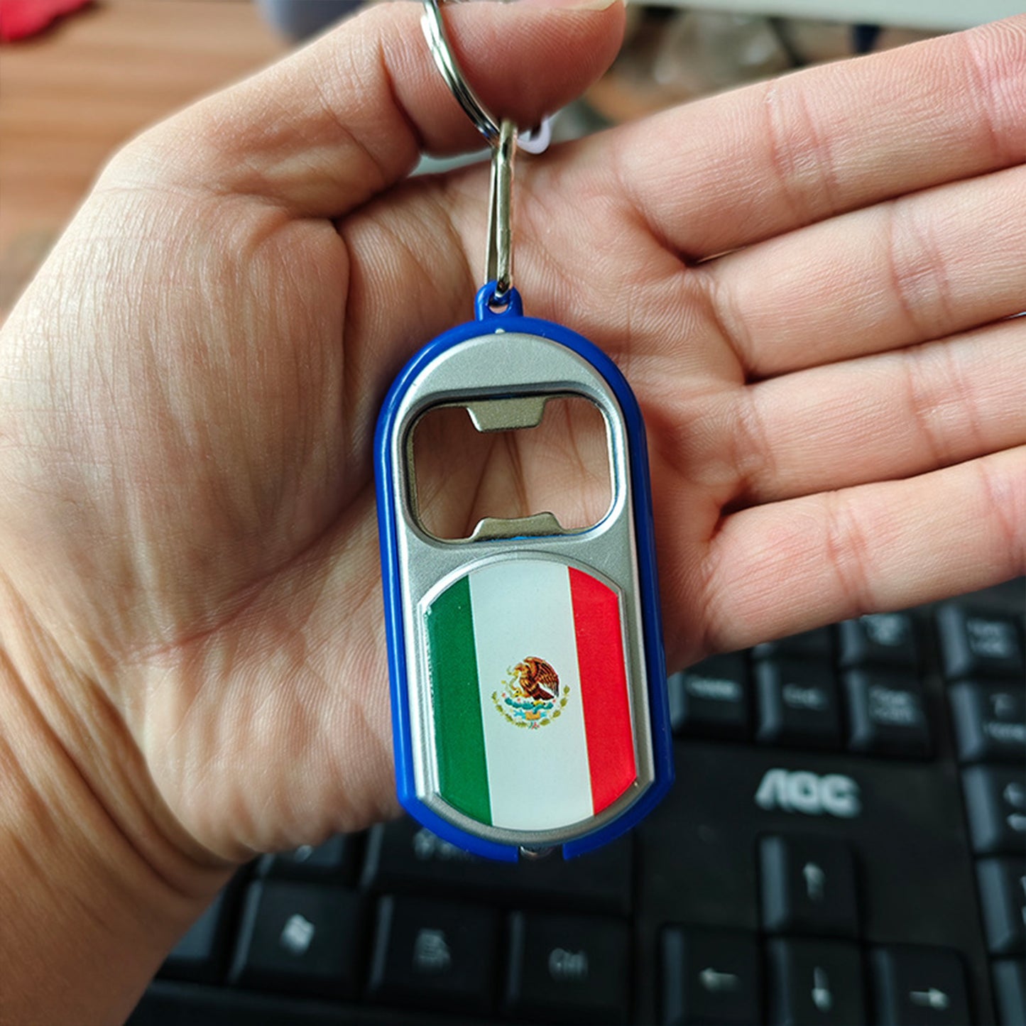 World Cup Theme Bottle Opener | Portable Metal Beer Opener for Football Fans & Game Day