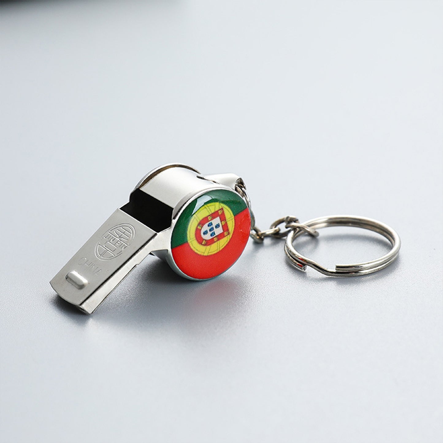 National Flag Cheering Whistle | Loud Metal Noise Maker for Sports Fans