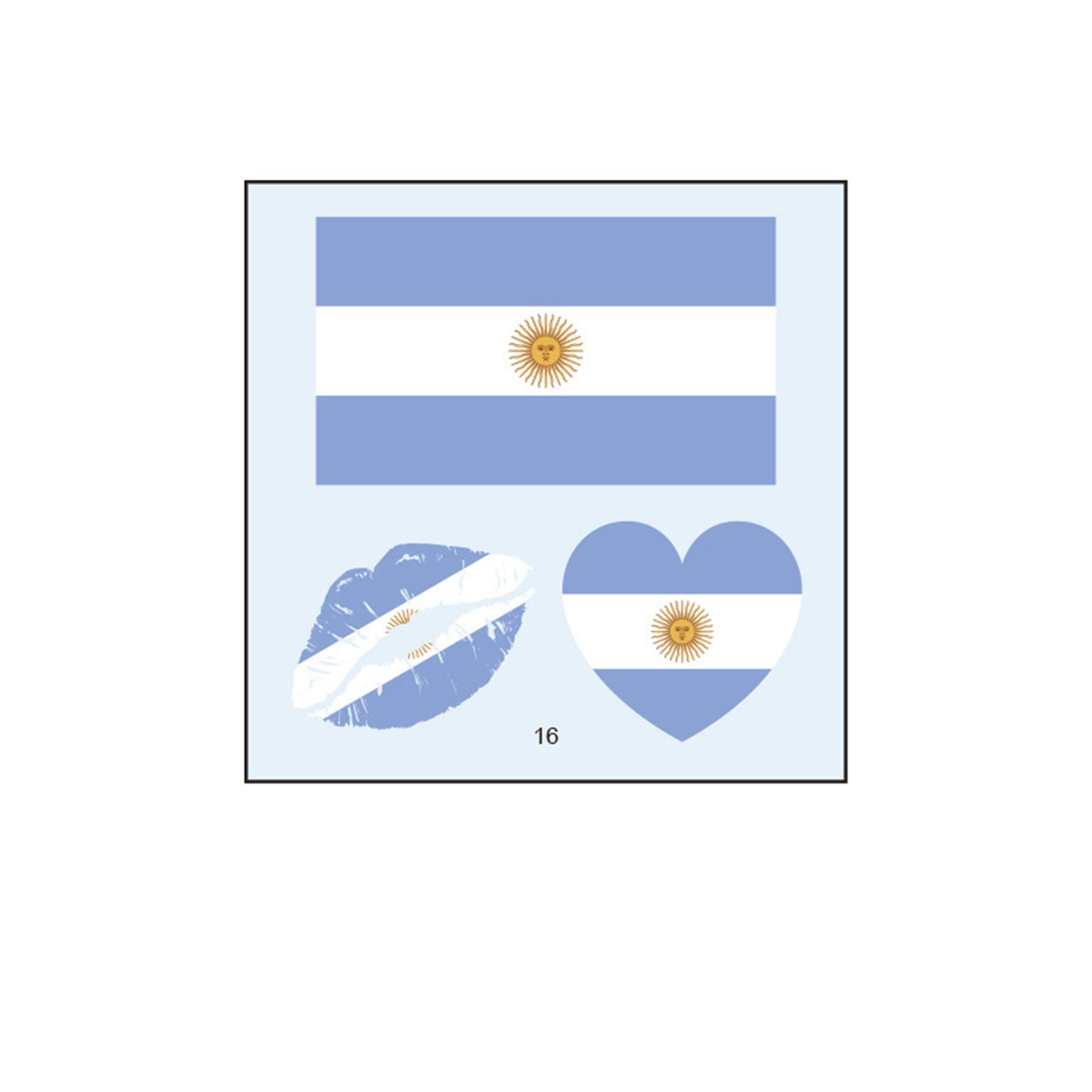 Team Argentina Fan Gear Set – 20-Piece Premium World Cup Supporters' Bundle