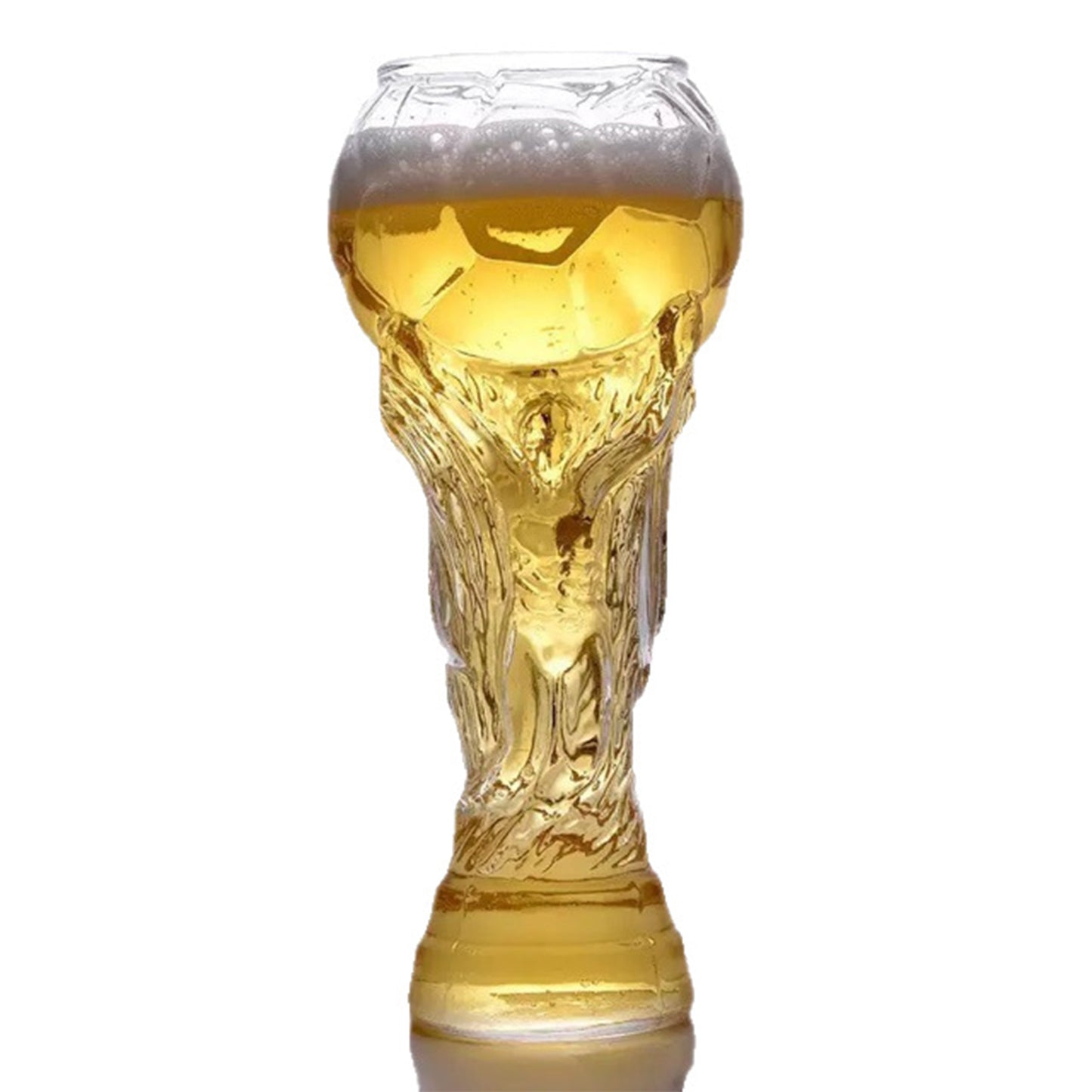 World Cup Theme Beer Glass | Creative Football Shape Beer Mug (450ml/600ml/800ml) for Bar & Watch Parties
