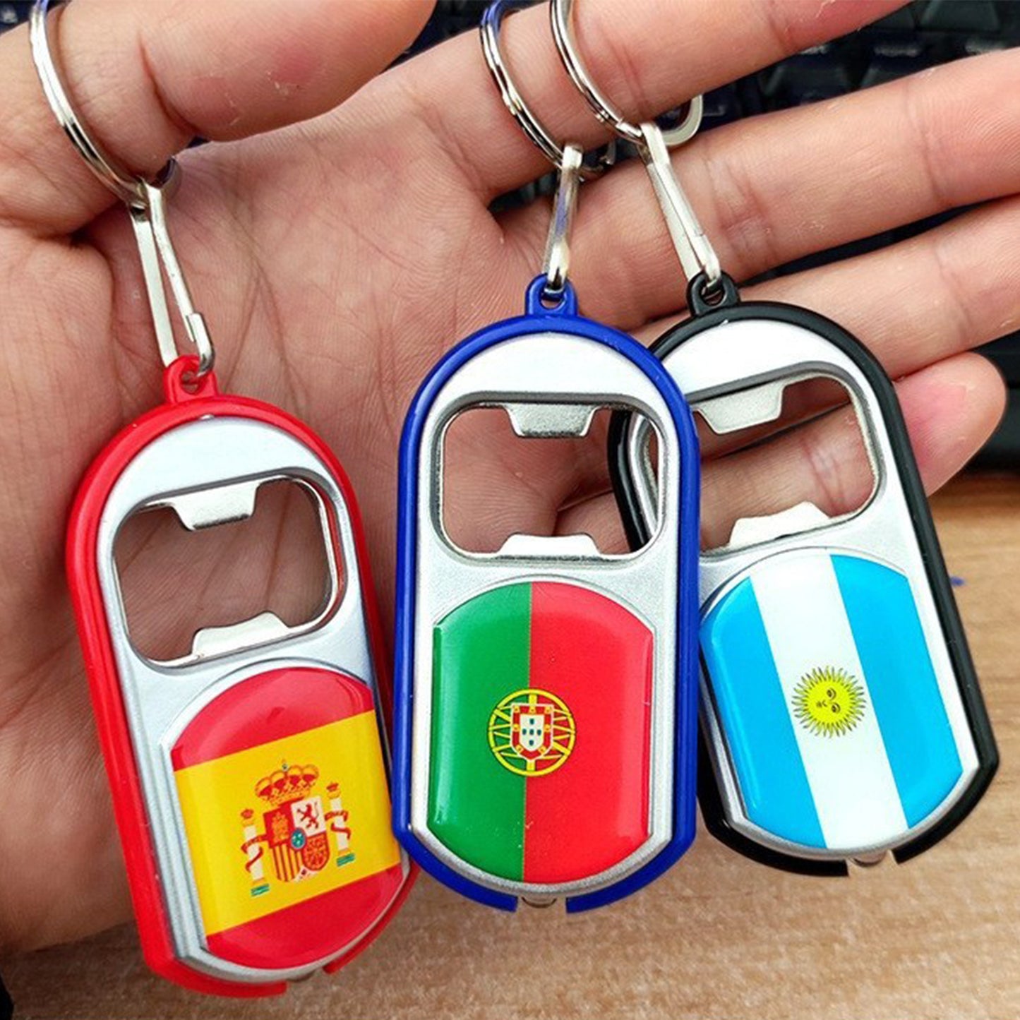 World Cup Theme Bottle Opener | Portable Metal Beer Opener for Football Fans & Game Day