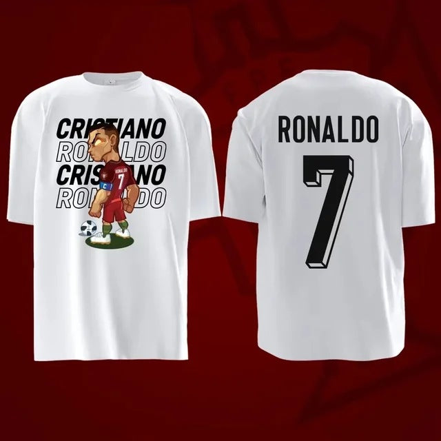 Legendary No.7 Graphic Tee – 96% Cotton Oversized Football Streetwear
