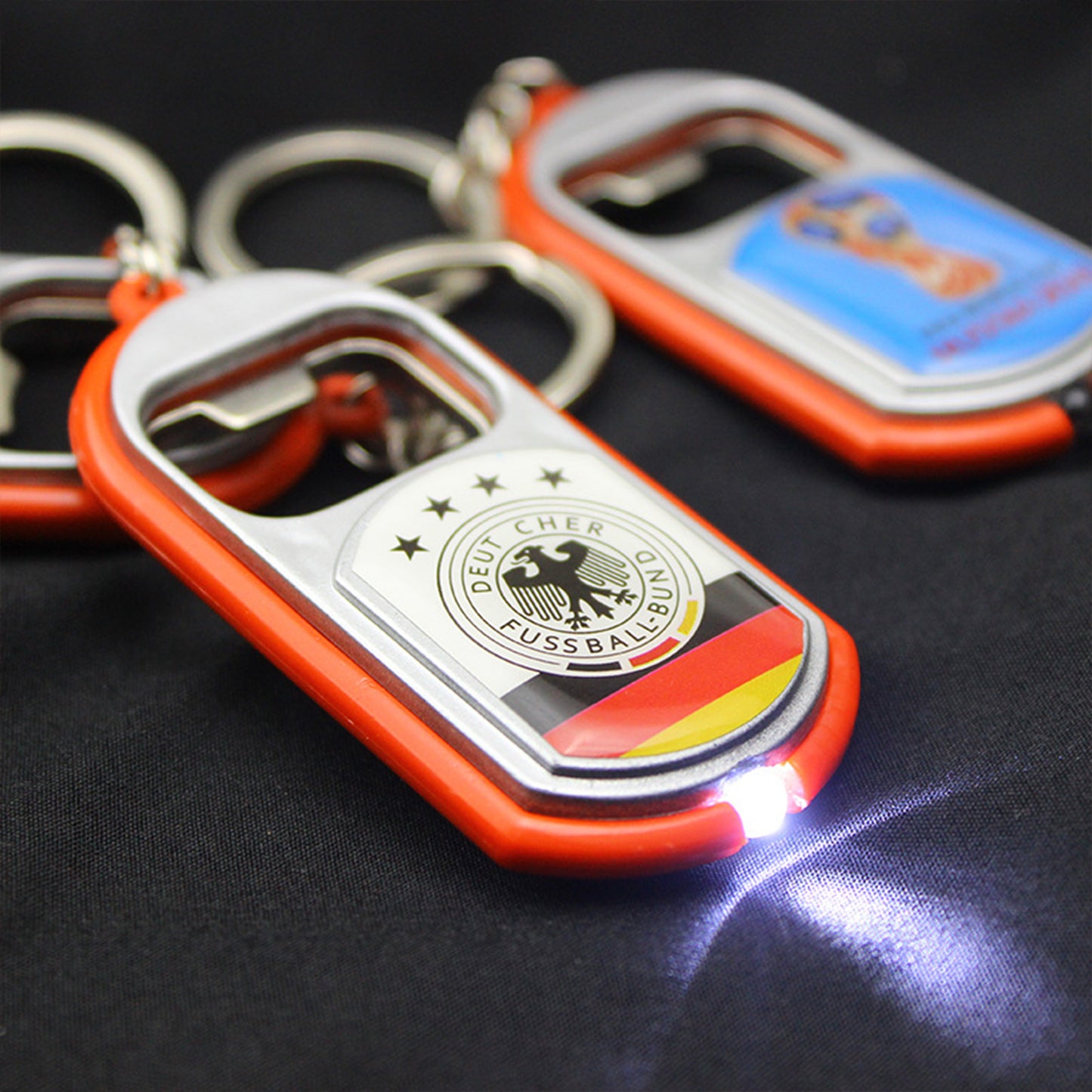 World Cup Theme Bottle Opener | Portable Metal Beer Opener for Football Fans & Game Day
