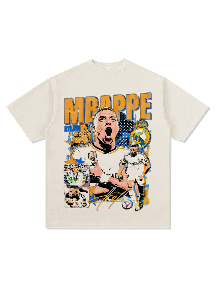 Elite Striker Collage Graphic T-Shirt – 300G Heavyweight Oversized Streetwear Tee