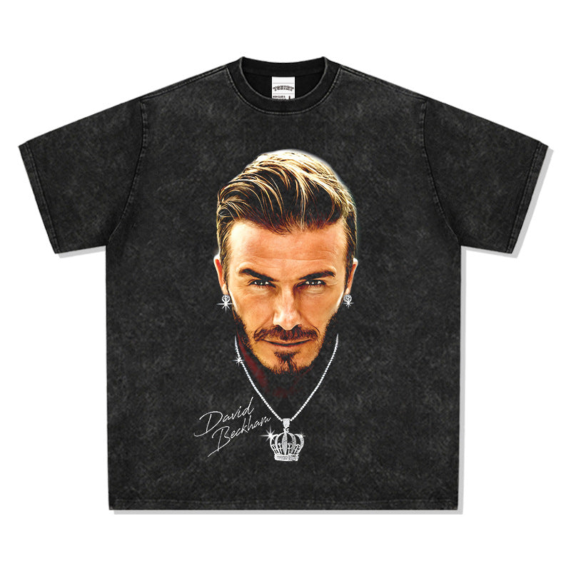 Creative Character Graphic T-Shirt – 300G Heavyweight Cotton Oversized Streetwear Tee