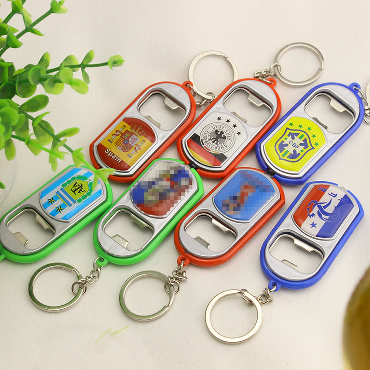 World Cup Theme Bottle Opener | Portable Metal Beer Opener for Football Fans & Game Day