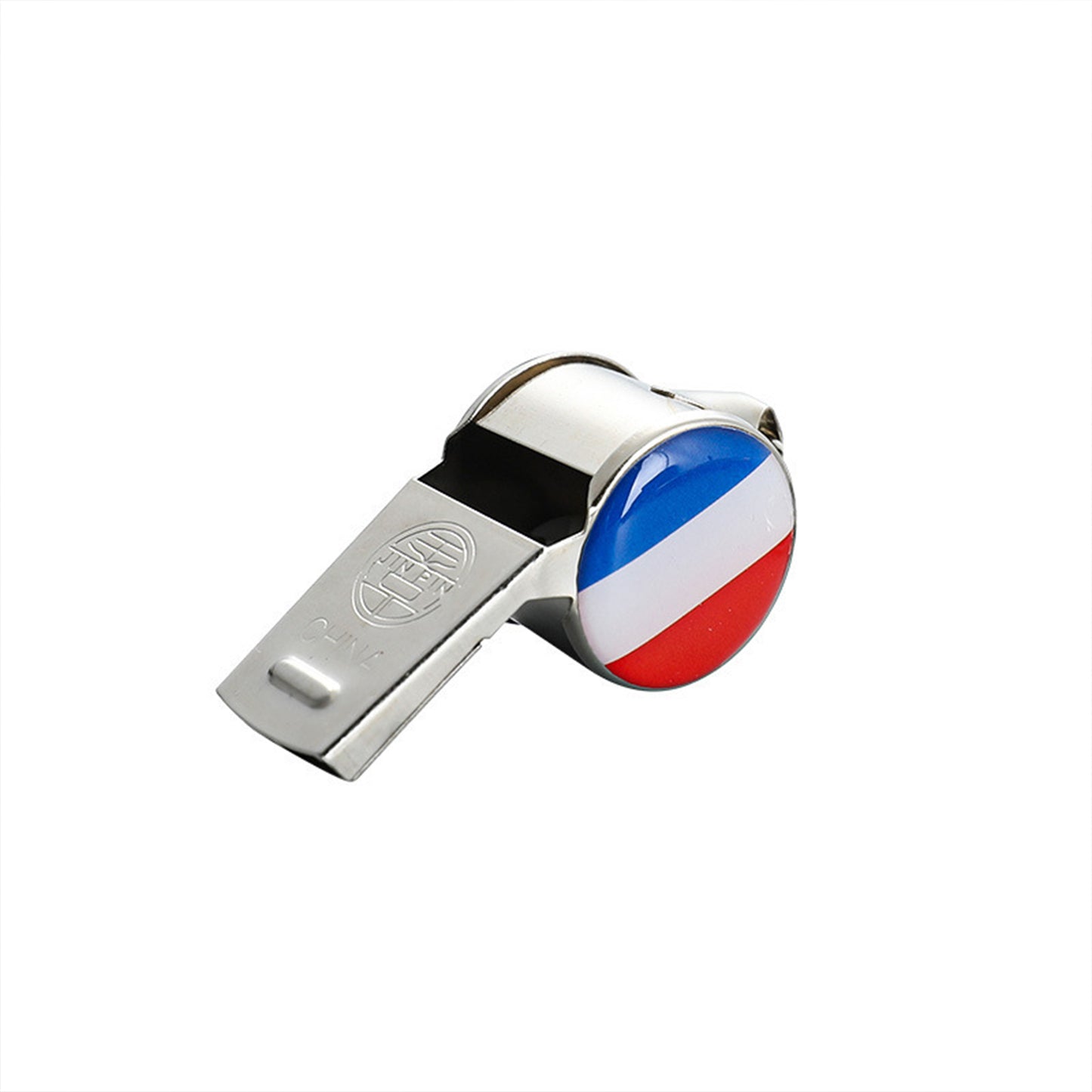 National Flag Cheering Whistle | Loud Metal Noise Maker for Sports Fans