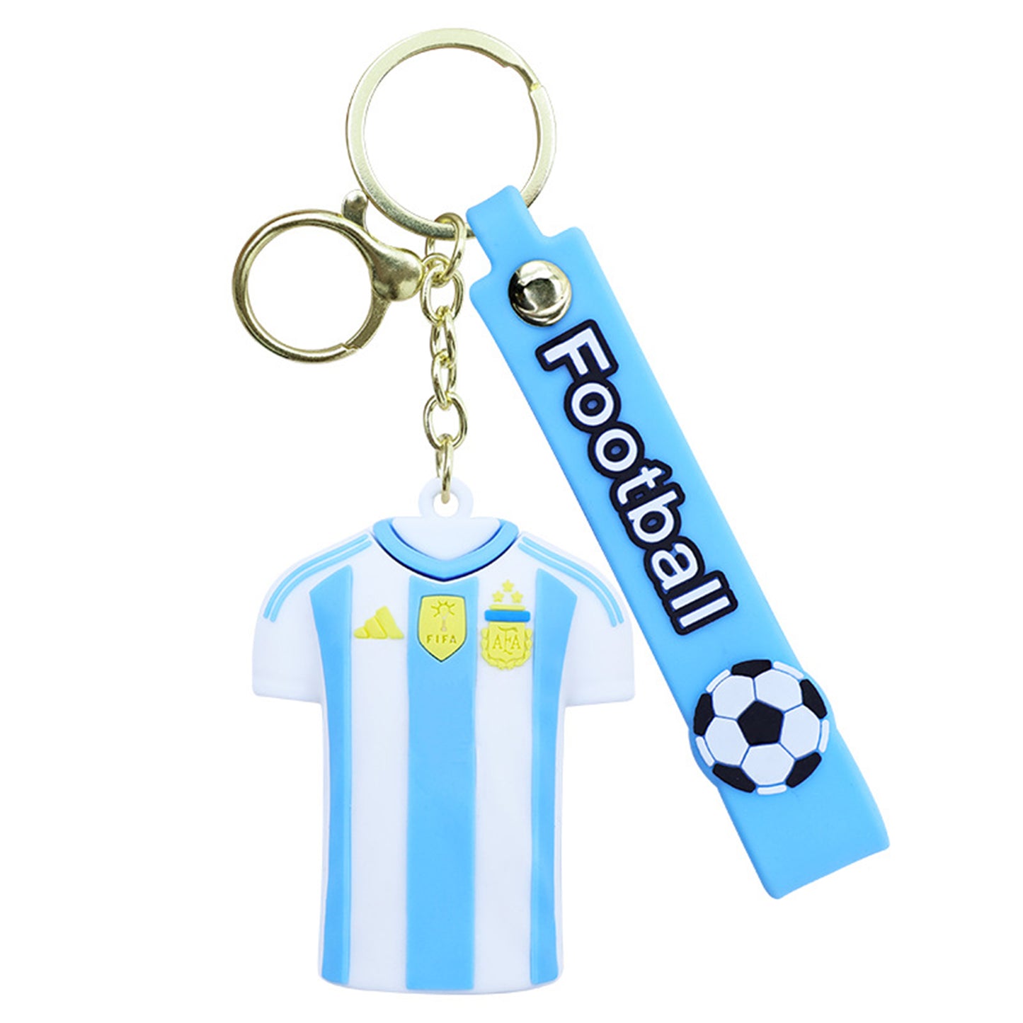 【Free Gift】3D Silicone Football Jersey & Ball Keychains