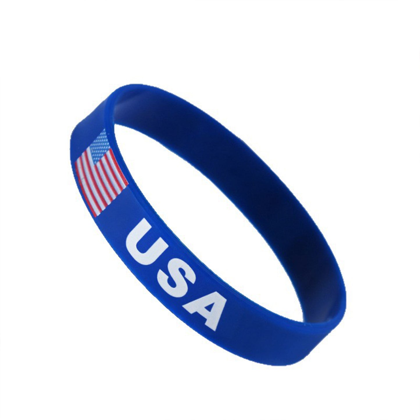 National Flag Silicone Wristband | Premium Embossed Team Colors Bracelet