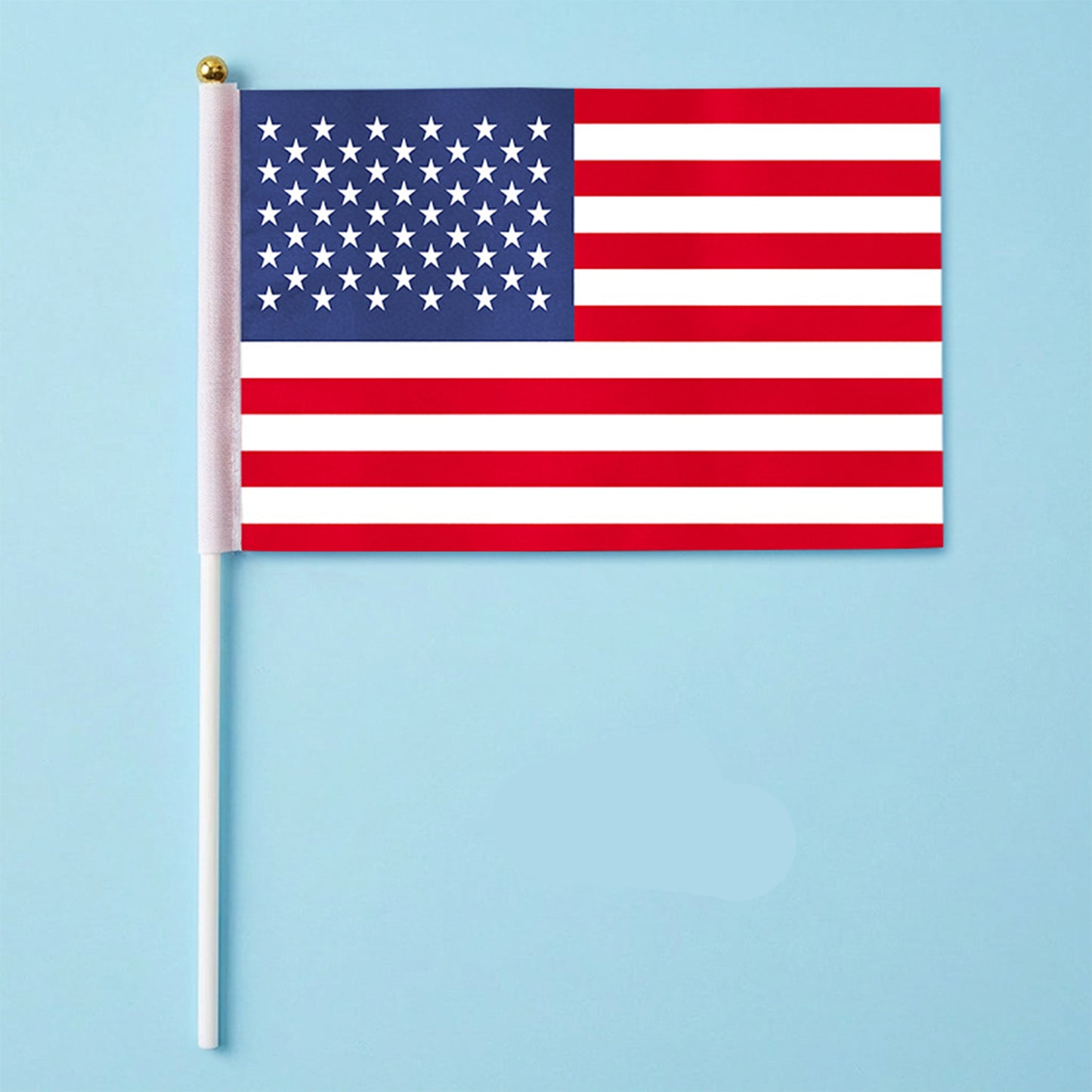 Handheld National Flag with Stick | Small Cheering Banner for Football Fans & World Cup Support (14x21cm)