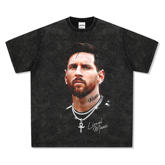 Creative Character Graphic T-Shirt – 300G Heavyweight Cotton Oversized Streetwear Tee