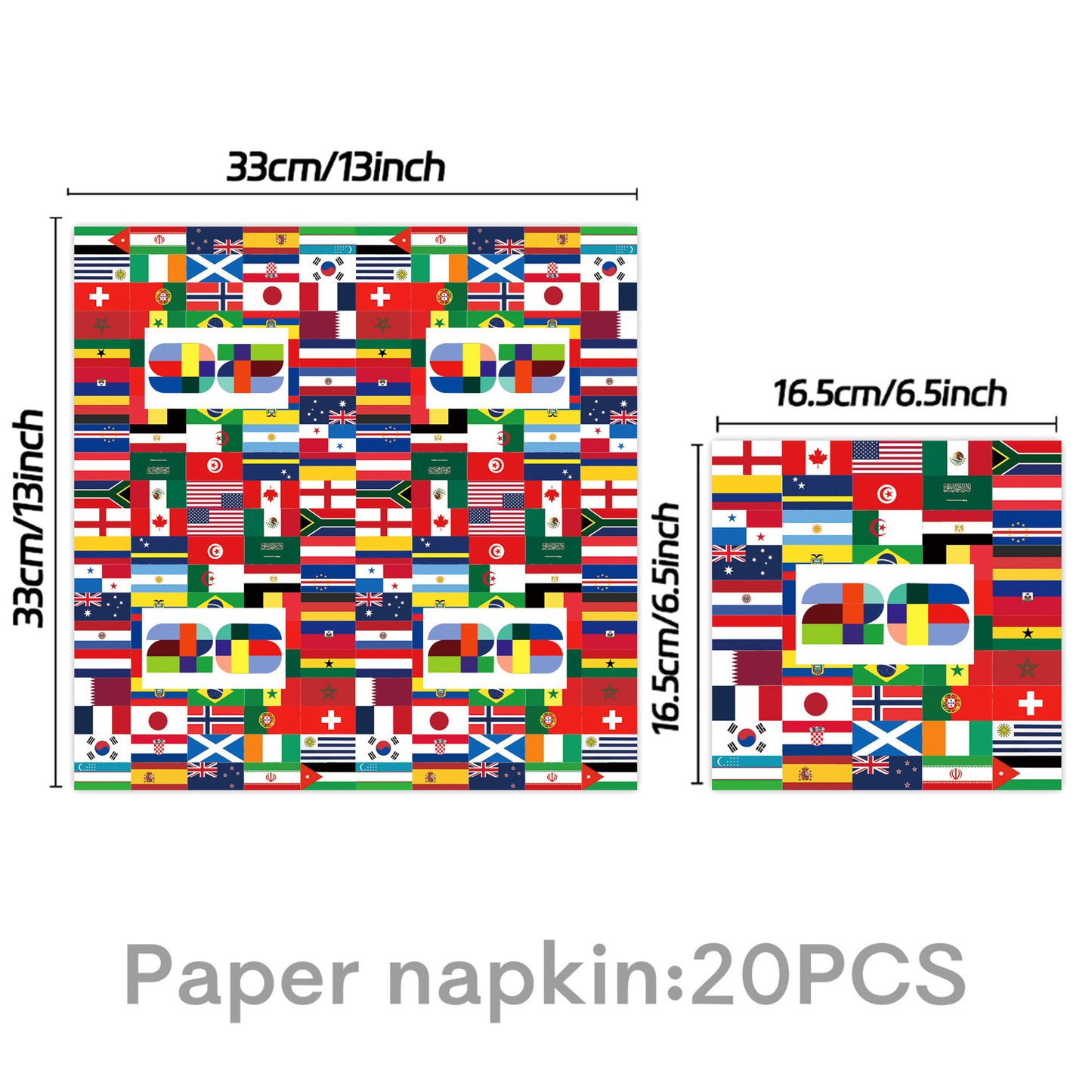 World Cup 2026 Party Tableware Set | Soccer Disposable Kit for 10 Guests