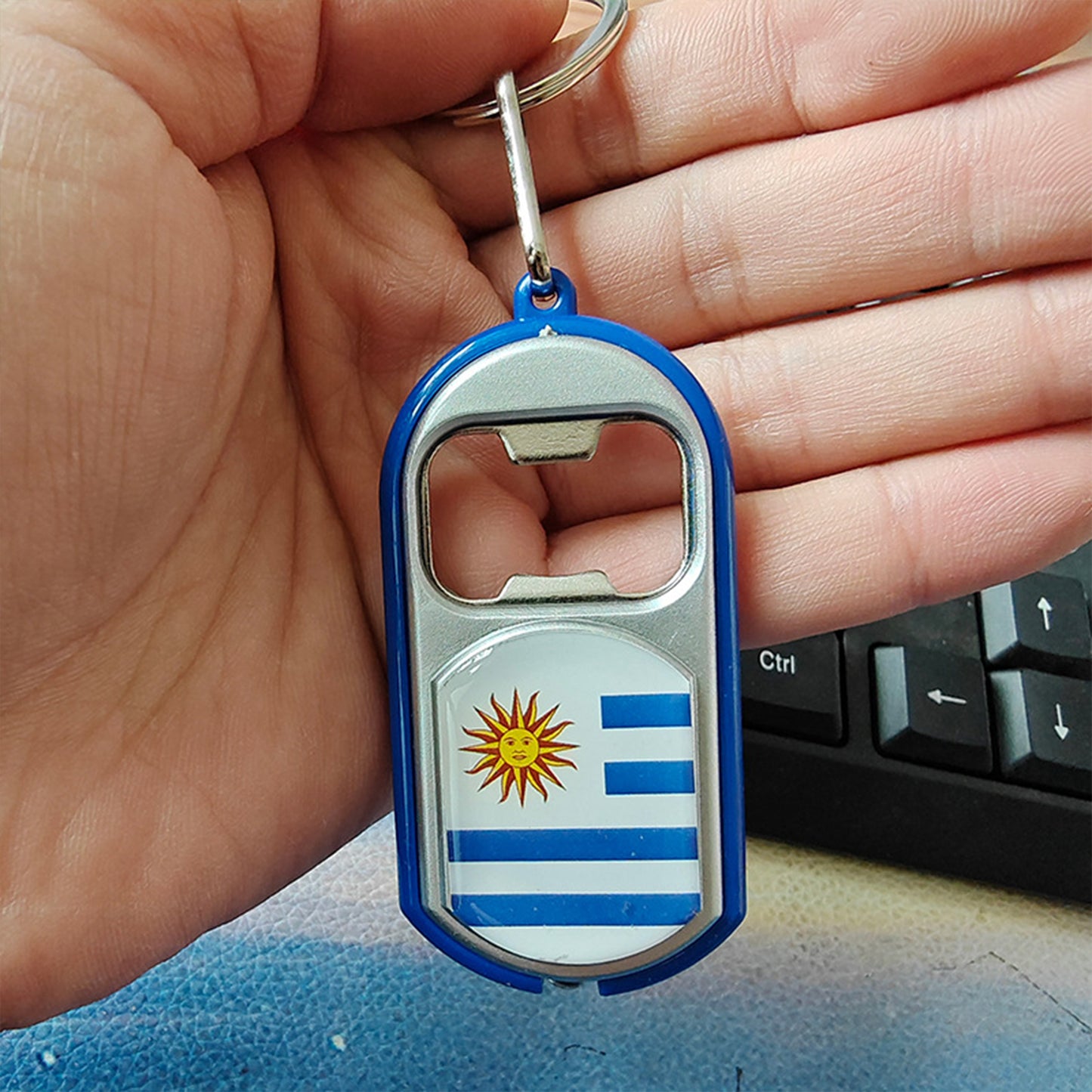 World Cup Theme Bottle Opener | Portable Metal Beer Opener for Football Fans & Game Day