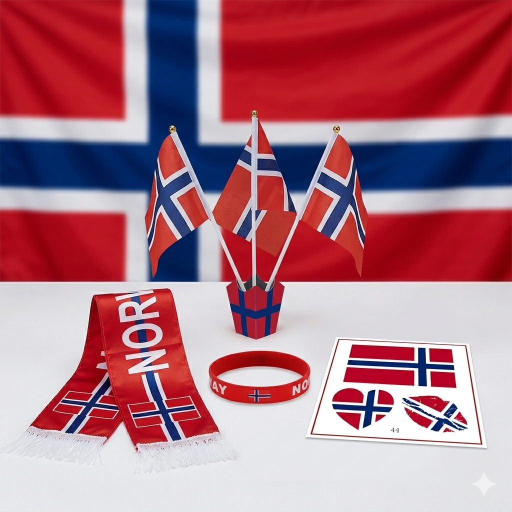 Team Norway Fan Gear Set – 17-Piece Premium "Viking Spirit" Supporters' Bundle