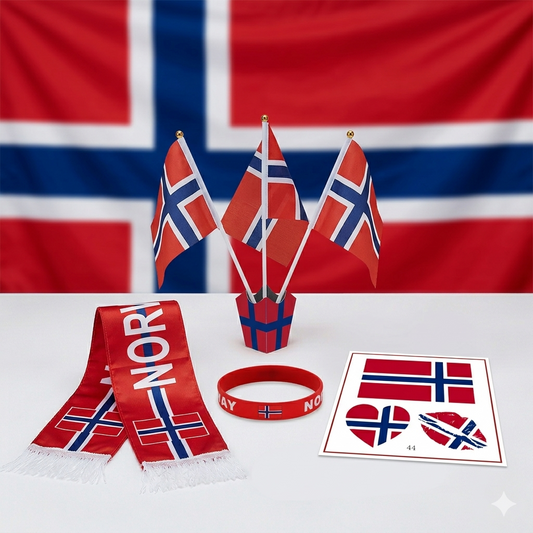 Team Norway Fan Gear Set – 17-Piece Premium "Viking Spirit" Supporters' Bundle